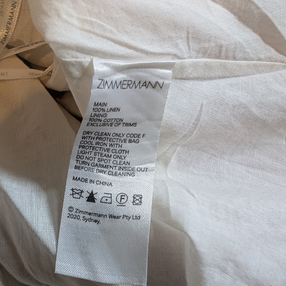 Zimmerman Lovestruck Tie Back Mini Dress - Picture 6 of 7